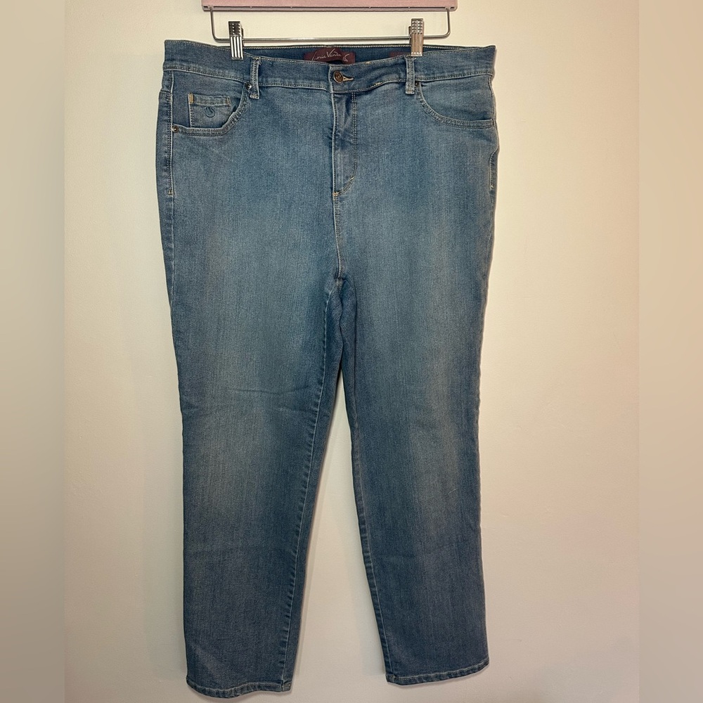 Gloria Vanderbilt Women’s Amanda Classic‎ Fit Tapered Jeans 16W EUC - Picture 4 of 8